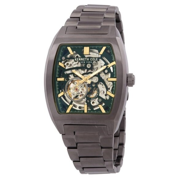 NWT Authentic Kenneth Cole New York Automatic Green Dial Men's Watch - Picture 1 of 3